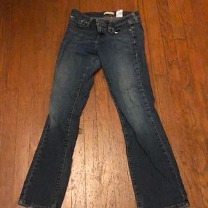 Levi’s Blue jeans boot cut, slight worn at the heel in back